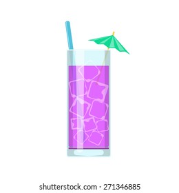Cocktail glass. Isolated icon pictogram. Eps 10 vector illustration.