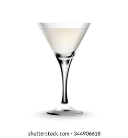 Cocktail glass on a white background