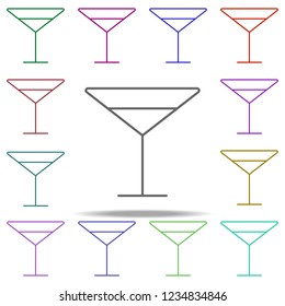 cocktail glass outline icon. Elements of restaurant in multi color style icons. Simple icon for websites, web design, mobile app, info graphics