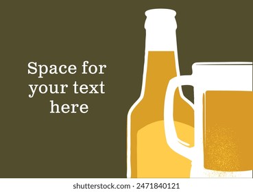 Cocktail glass party illustration for a bar or restaurant menu identification	