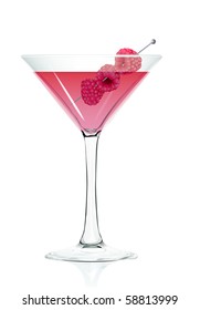 Cocktail glass Raspberry