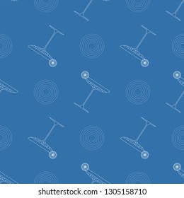 cocktail glass seamless pattern isolated on blue background