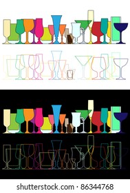 Cocktail glass set