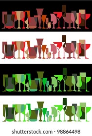 Cocktail glass set
