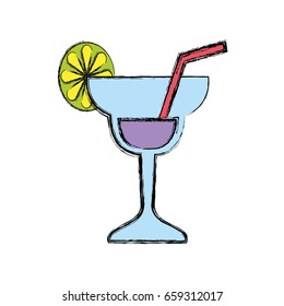 Cocktail glass symbol