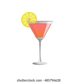 cocktail  glass and cocktail  , Vector