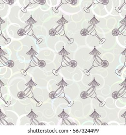 Cocktail glass. Vector background