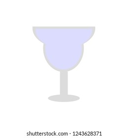 Cocktail glass vector icon