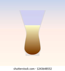 Cocktail glass vector icon
