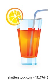 cocktail glass - vector illustration