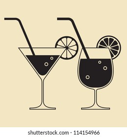 Cocktail glasses