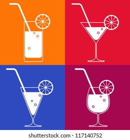 Cocktail glasses