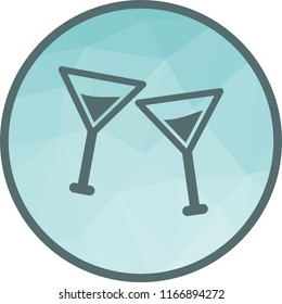 Cocktail Glasses Icon