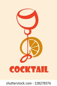 Cocktail glasses with lemon