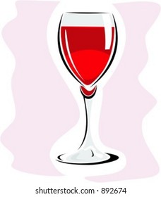 Cocktail-Glas, Vektorgrafik