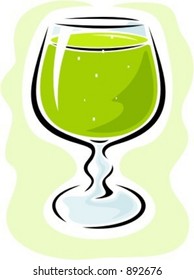 Cristal de cola de cocción.Ilustración vectorial