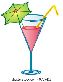 cocktail in goblet