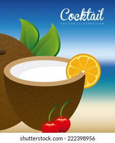 cocktail graphic design , vector illustration
