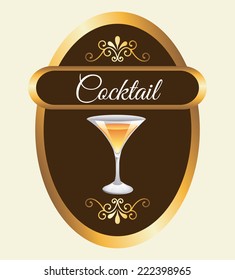 cocktail graphic design , vector illustration