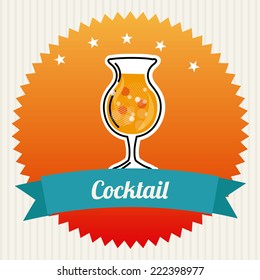 cocktail graphic design , vector illustration