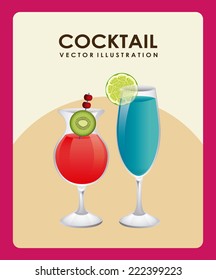 cocktail graphic design , vector illustration
