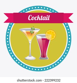 cocktail graphic design , vector illustration