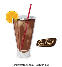 cocktail graphic design , vector illustration