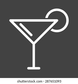 Cocktail, ice, beverage icon vector image. Can also be used for eatables, food and drinks. Suitable for use on web apps, mobile apps and print media