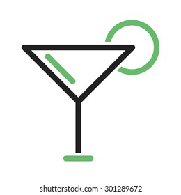 Cocktail, ice, beverage icon vector image. Can also be used for eatables, food and drinks. Suitable for use on web apps, mobile apps and print media