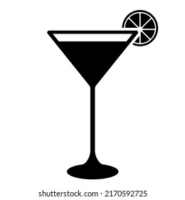 Cocktail icon. Alcohol symbol. Symbol for website design, logo, app, UI. Vector illustration, EPS10