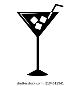 Cocktail icon. Alcohol symbol. Symbol for website design, logo, app, UI. Vector illustration, EPS10