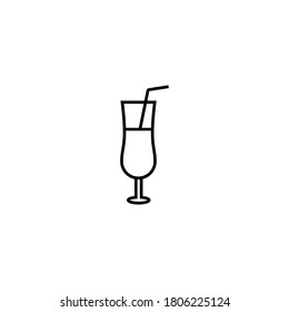 Cocktail icon Design, drink sign and symbol vector design