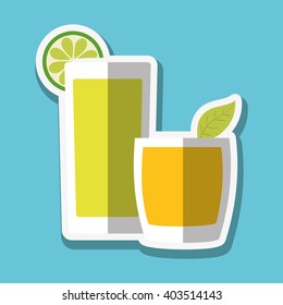 cocktail icon design , vector illustration
