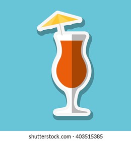cocktail icon design , vector illustration