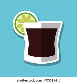 cocktail icon design , vector illustration