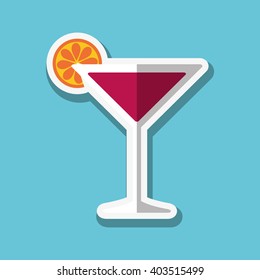 cocktail icon design , vector illustration
