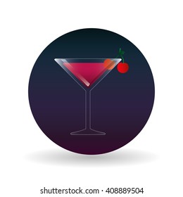 cocktail icon design , vector illustration