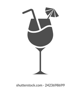 cocktail icon design vector template