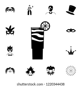 cocktail icon. Detailed set of carnival masks icons. Premium quality graphic design icon. One of the collection icons for websites, web design, mobile app on white background