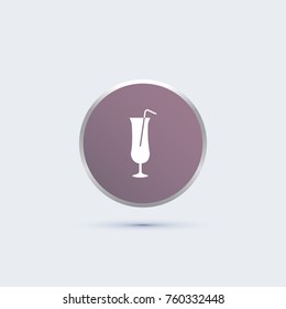 cocktail icon. drink sign