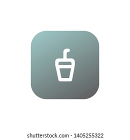 Cocktail icon. Drink symbol vector