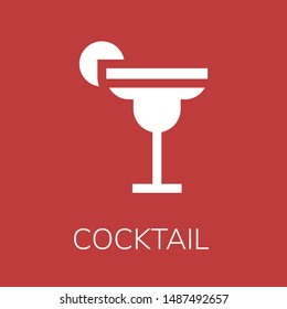  Cocktail icon. Editable  Cocktail icon for web or mobile.