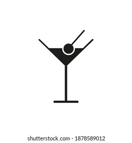 cocktail icon element of bar icon for mobile concept and web apps. Thin line cocktail icon can be used for web and mobile. Premium icon on white background