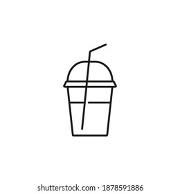 cocktail icon element of bar icon for mobile concept and web apps. Thin line cocktail icon can be used for web and mobile. Premium icon on white background