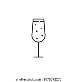 cocktail icon element of bar icon for mobile concept and web apps. Thin line cocktail icon can be used for web and mobile. Premium icon on white background