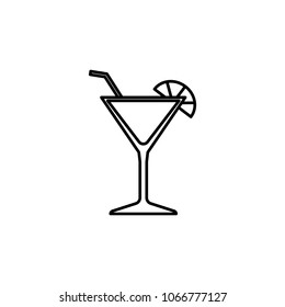 cocktail icon. Element of casino for mobile concept and web apps. Thin line  icon for website design and development, app development. Premium icon