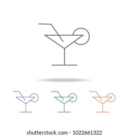 cocktail icon. Element of a party multi colored icon for mobile concept and web apps. Thin line icon for website design and development, app development. Premium icon on white background