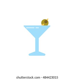 cocktail icon. flat design