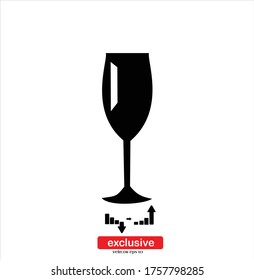 Cocktail Icon. Flat design style vector illustration for graphic and web design.