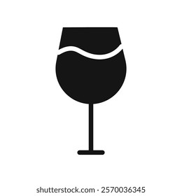 Cocktail icon Flat simple outline set